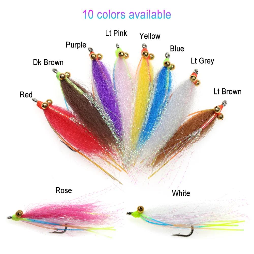 Vampfly fou doublage Charlie mouche crochet en acier au carbone évier rapide mouches de pêche pour B