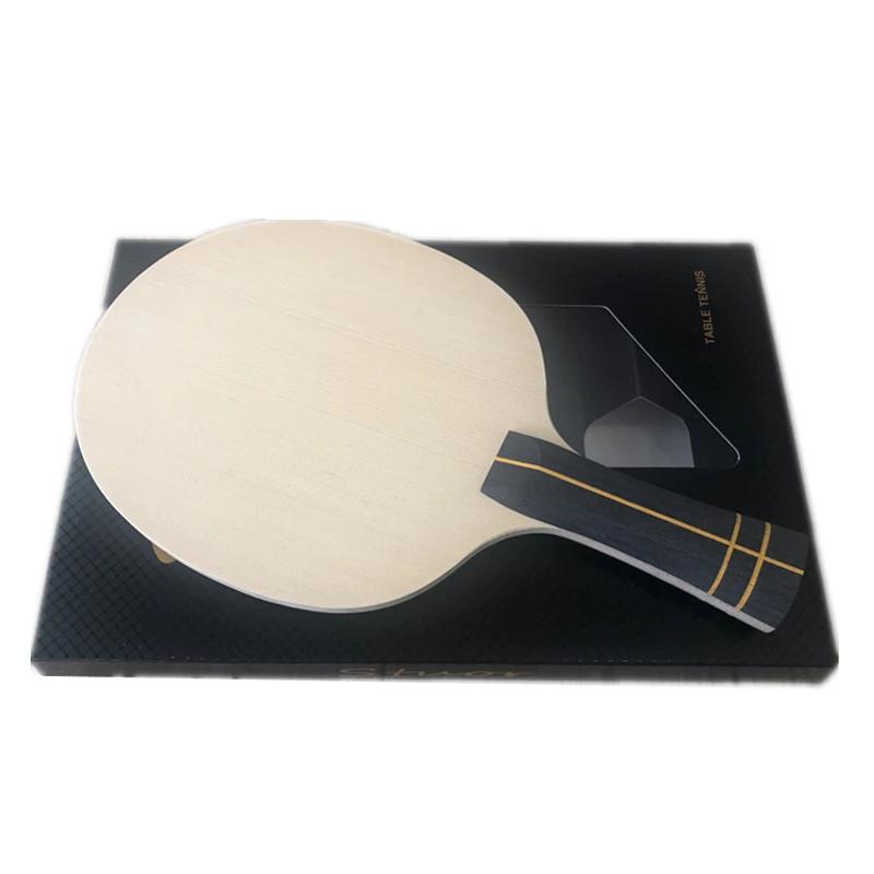 Stuor Nobilis GOLD – raquette de Tennis de Table Hinoki en Fiber de carbone, 7 couches avec raquette