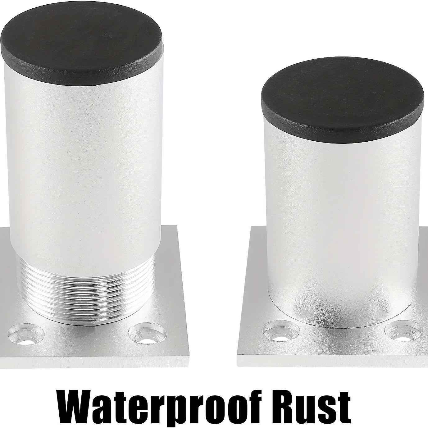 4 pièces pieds de meubles épaissies en alliage d'aluminium pieds d'armoire avec vis pieds réglables