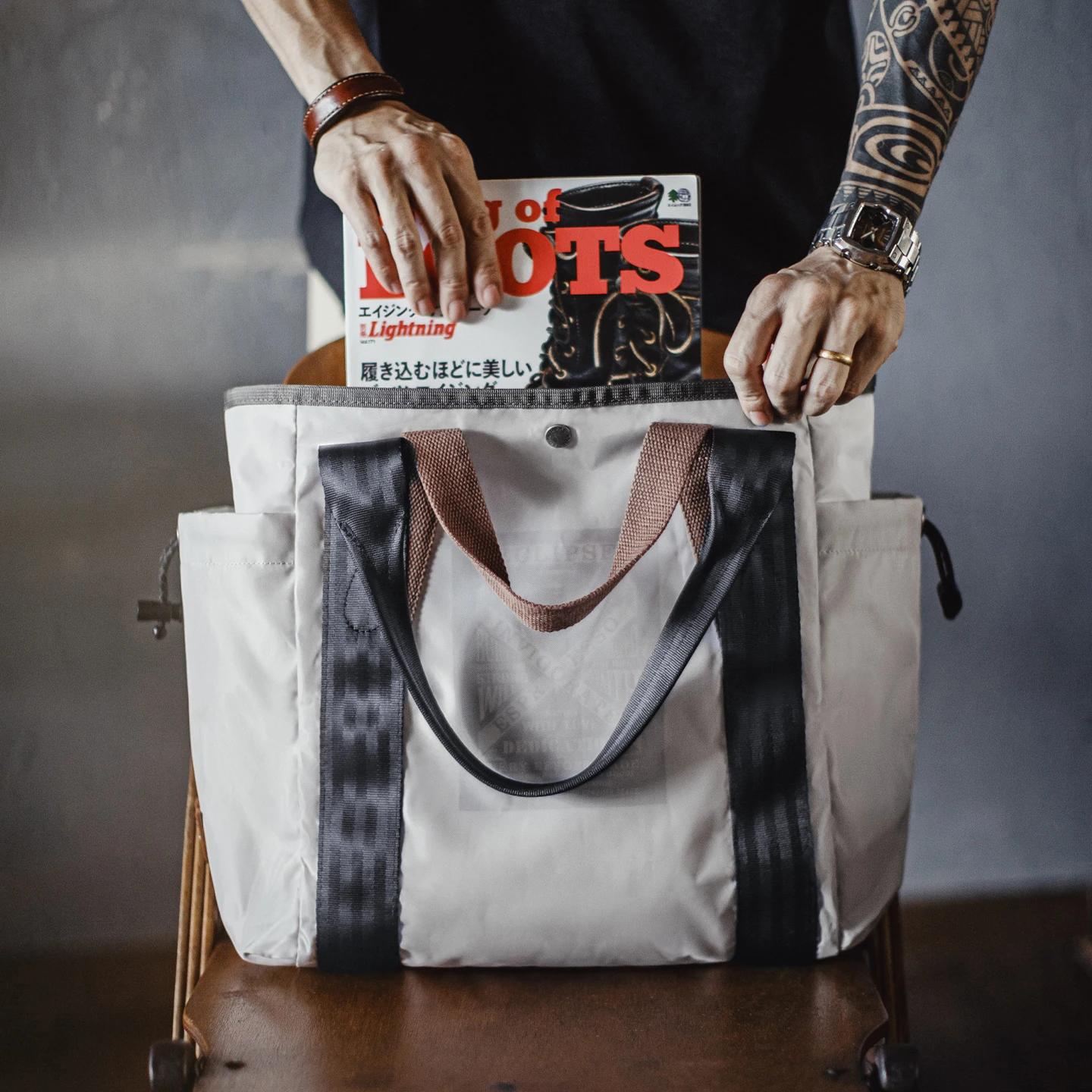 Maden – sac fourre-tout Vintage étanche pour hommes, sacs à bandoulière de grande capacité, sac pour