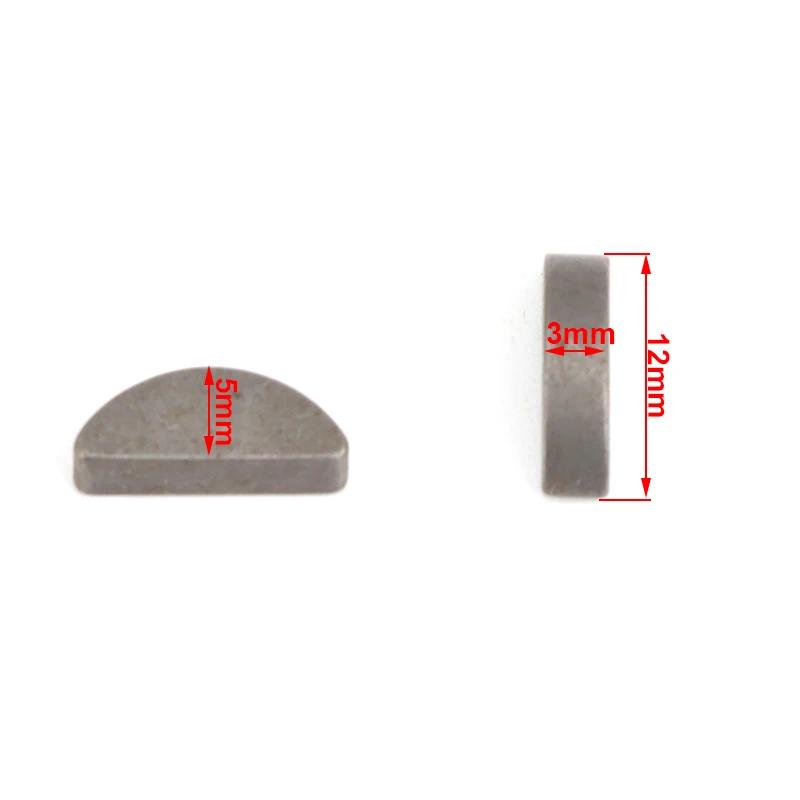 Clé de fusée Woodruff Standard, 4 pièces/lot, pour Mini Moto 47cc 49cc, Dirt Bike, Minimoto ATV Quad