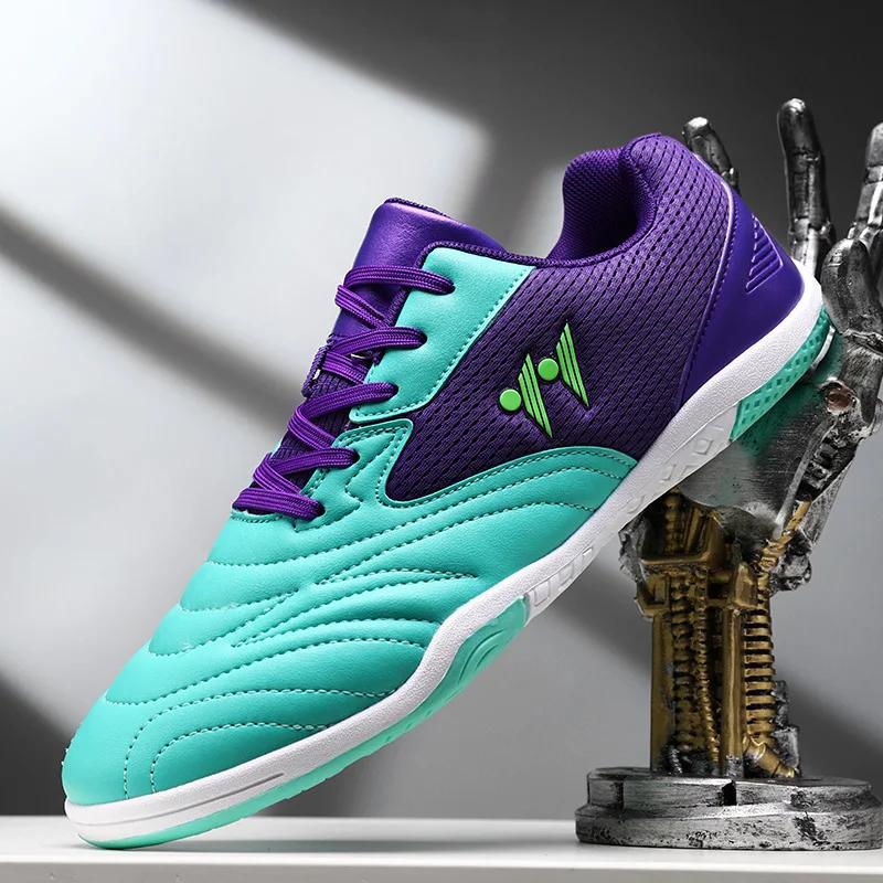 Chaussures de Football pour hommes, baskets de Futsal montantes, antidérapantes, de haute qualité, a