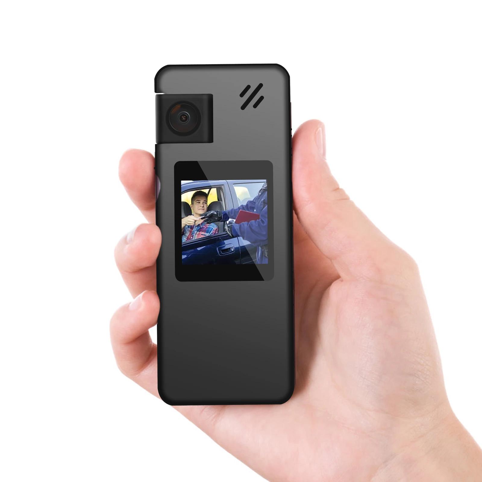Wars DLION-Mini Caméra A32 Full HD 1080P, Détection de Mouvement, Petit Caméscope Rotatif à 180 °, p