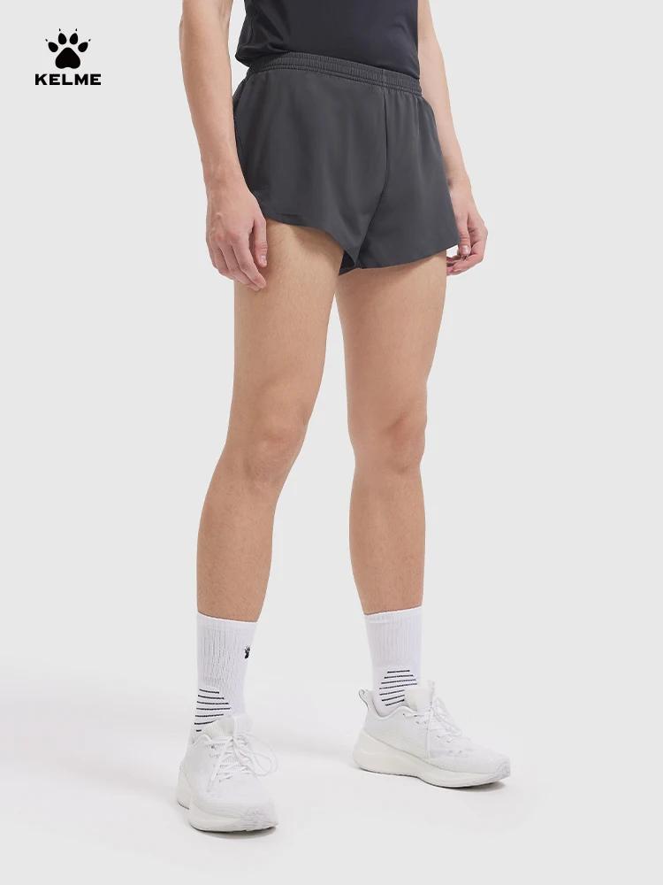 Kelme-Short d'entraînement tissé pour homme, respirant, marathon, fitness, athlétisme, course à pied