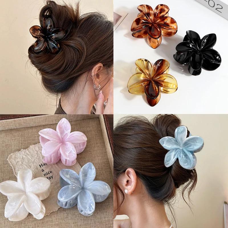 Pince à Cheveux Géométrique Simple en Métal, Accessoires de Bain, Crabe Croisé, Élégant, à la Mode,