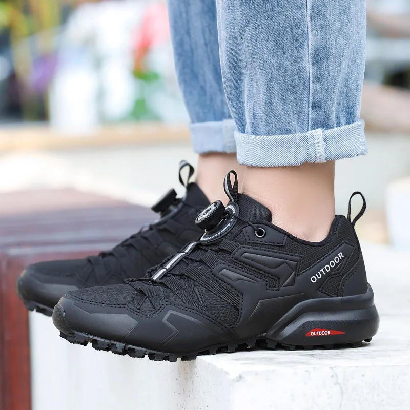 Chaussures d'extérieur pour hommes, chaussures de sport d'alpinisme, en maille respirante, de cyclis