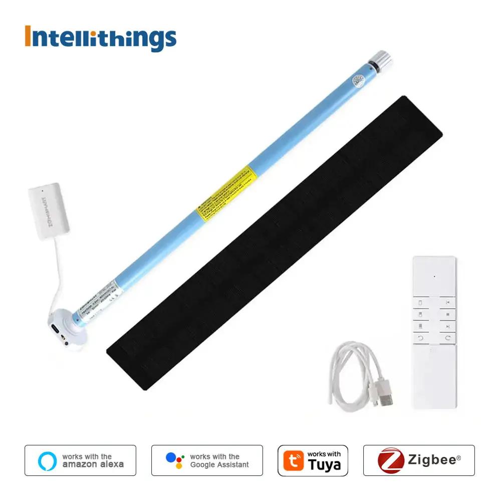 Zemismart-Moteur de stores roulants Zigbee, moteur de rideau électrique, batterie intégrée, fonction