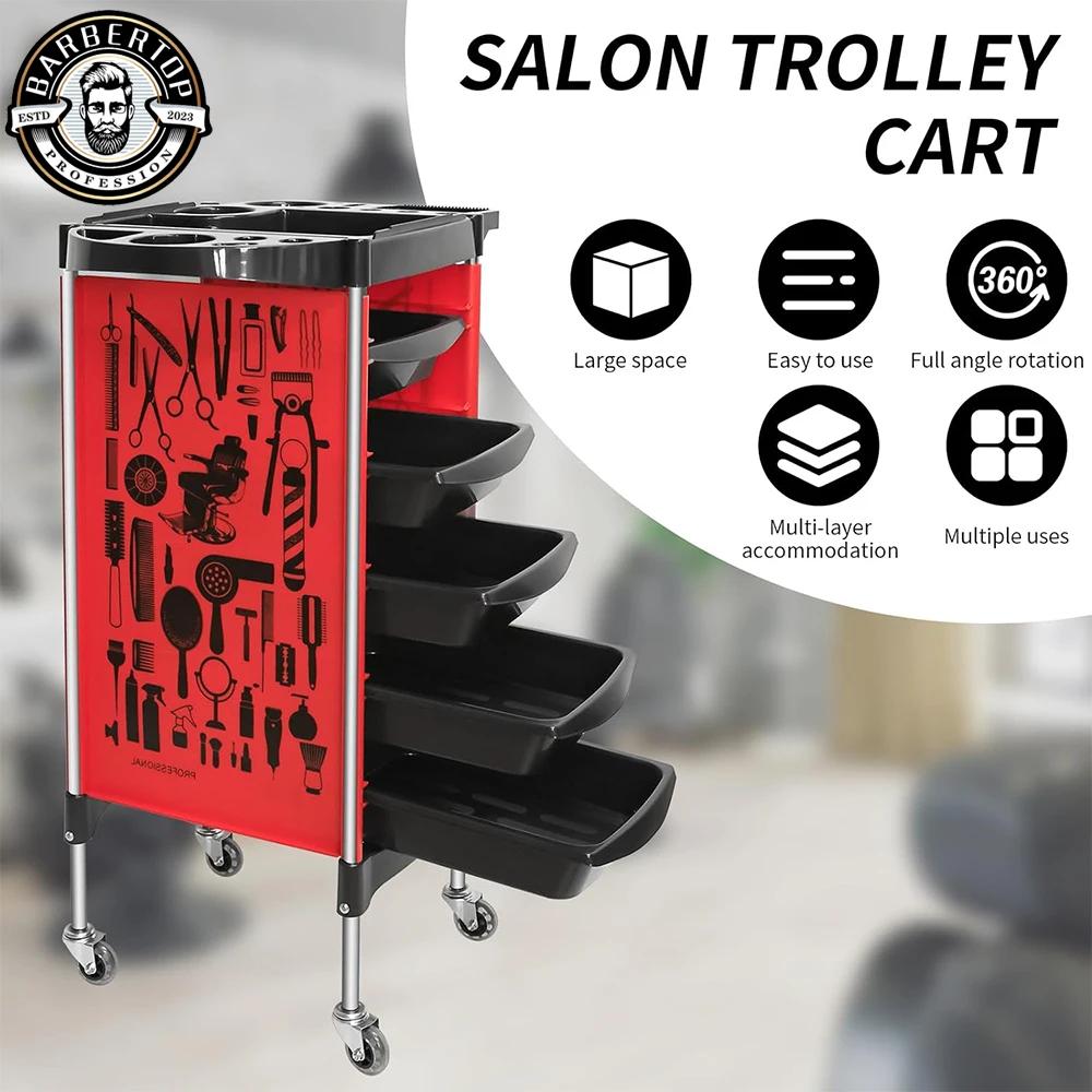 Chariot de rangement pour outils de coiffure, chariot roulant pour salon de coiffure, armoire mobile