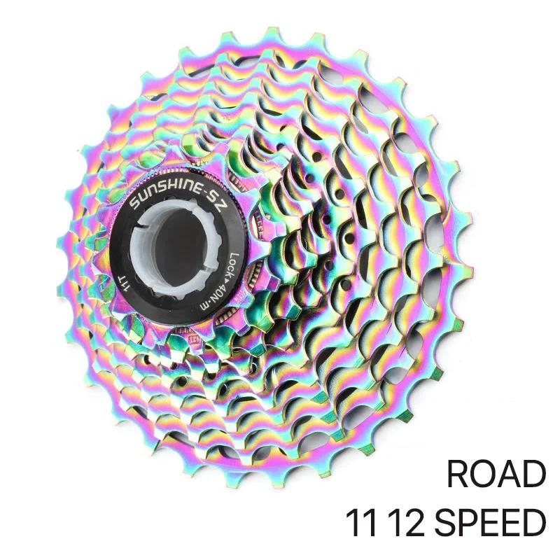 Stalshine-Cassette de vélo de route SLR ultralégère, pignon de vélo coloré, roue libre, K7 Gravel HG