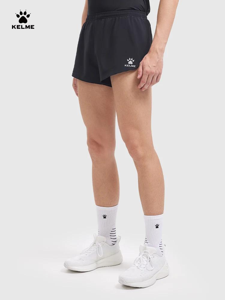 Kelme-Short d'entraînement tissé pour homme, respirant, marathon, fitness, athlétisme, course à pied