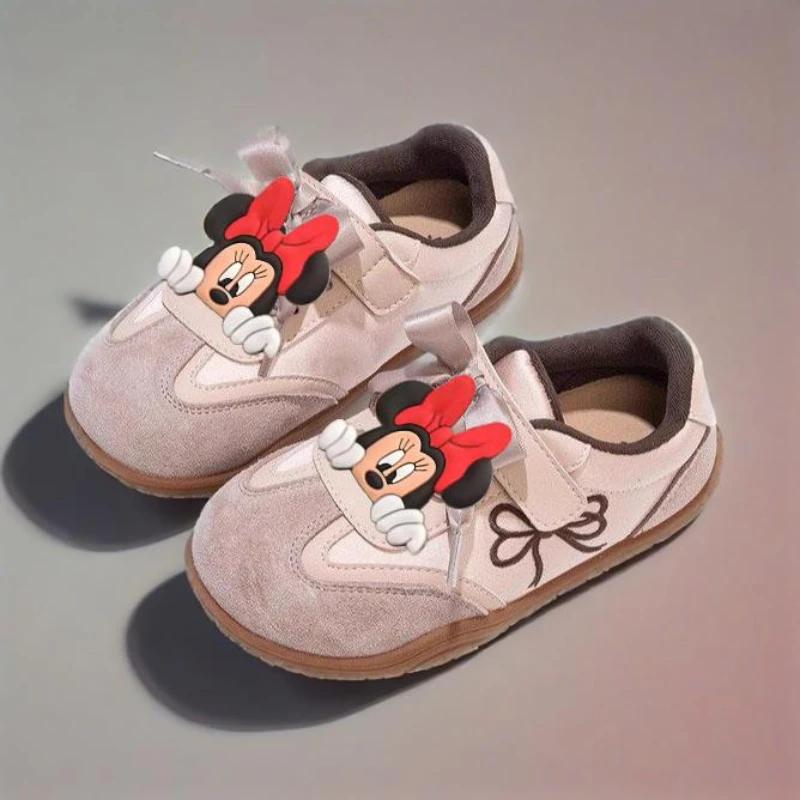 Nouveau Style filles chaussures décontractées mignon Minnie anti-dérapant enfants respirant chaussur