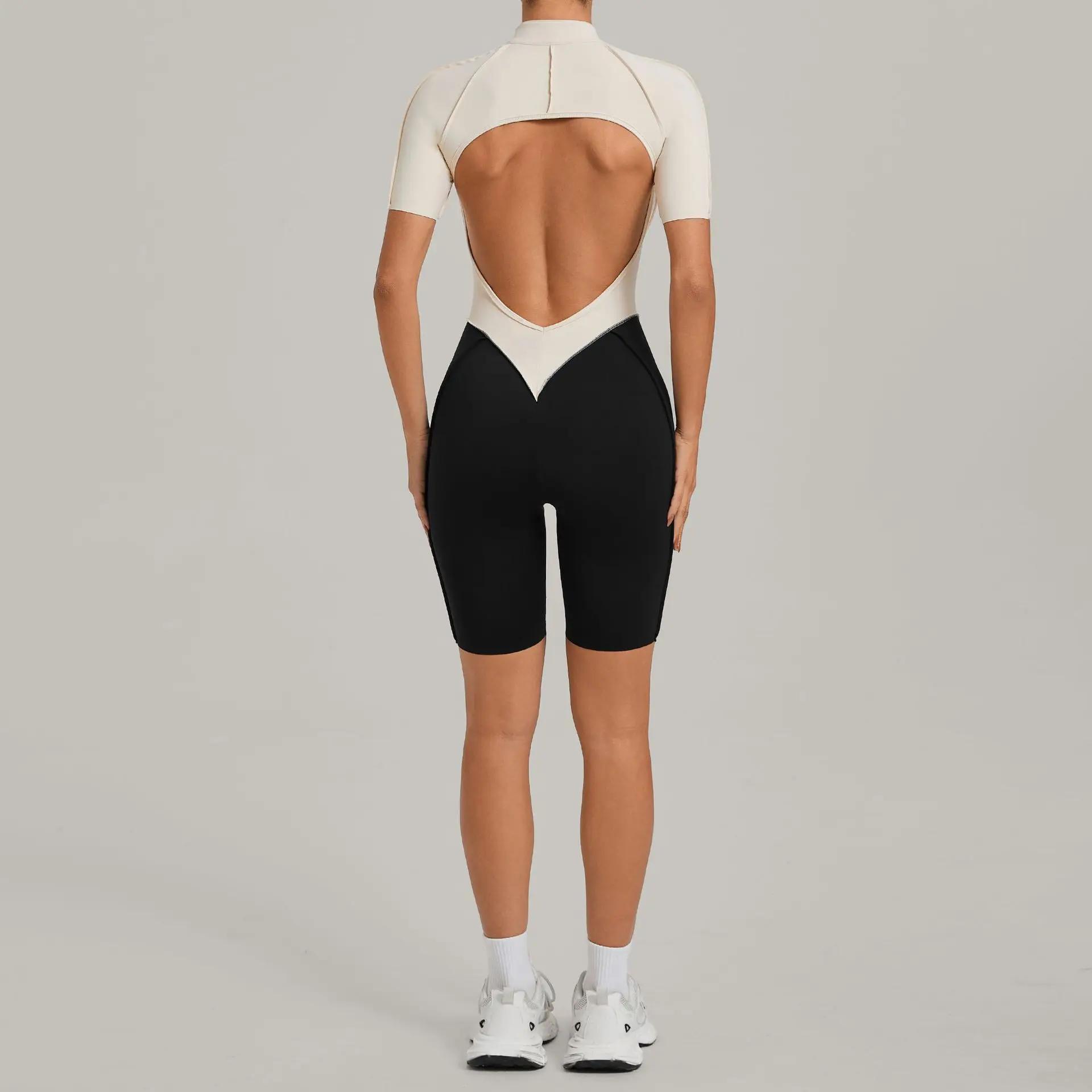 Combinaison courte Ningyu pour femmes, combinaison une pièce, ensemble de yoga, vêtements de sport p