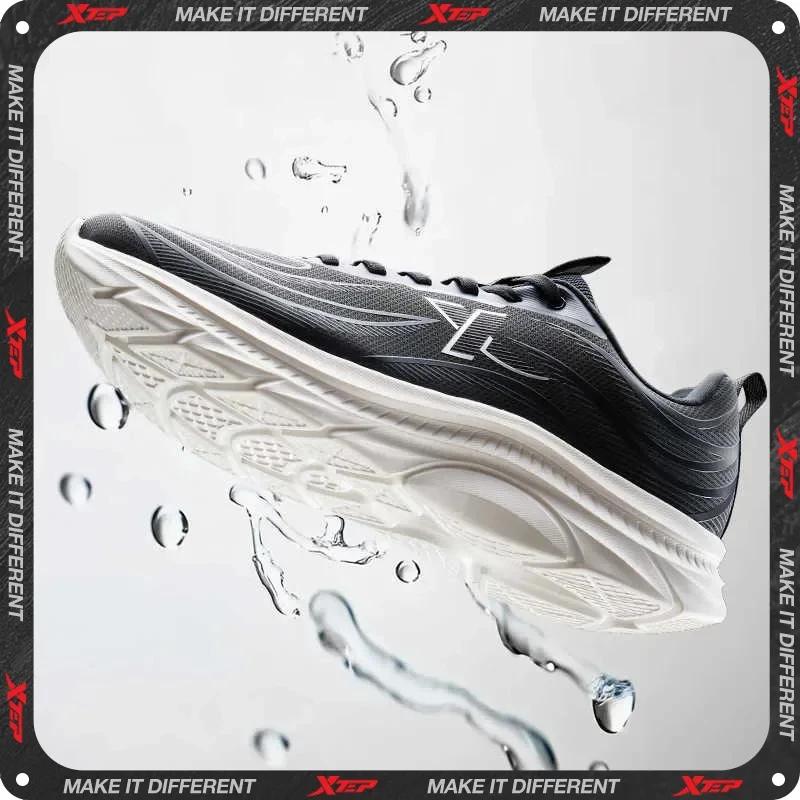Xtep-Chaussures de course légères et respirantes pour homme, baskets de sport à rebond avec baume an