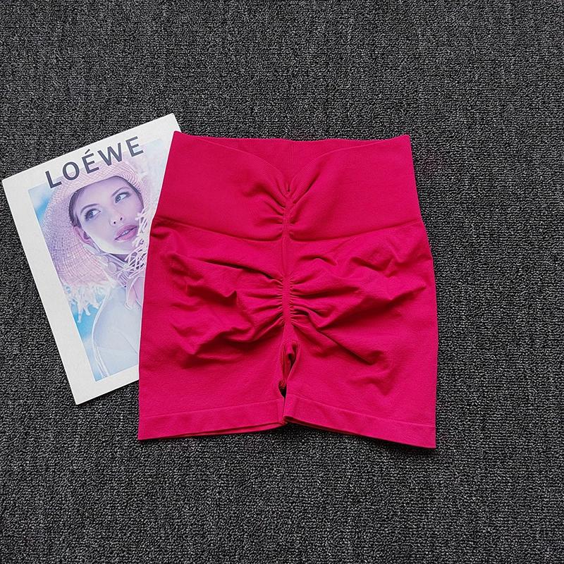 Peach – short de Yoga à haute élasticité, taille haute, pour gymnastique, levage des hanches, Fitnes