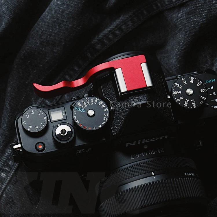 Poignée en métal pour appareil photo Nikon Zf Z-f, avec accessoires de protection en cuir