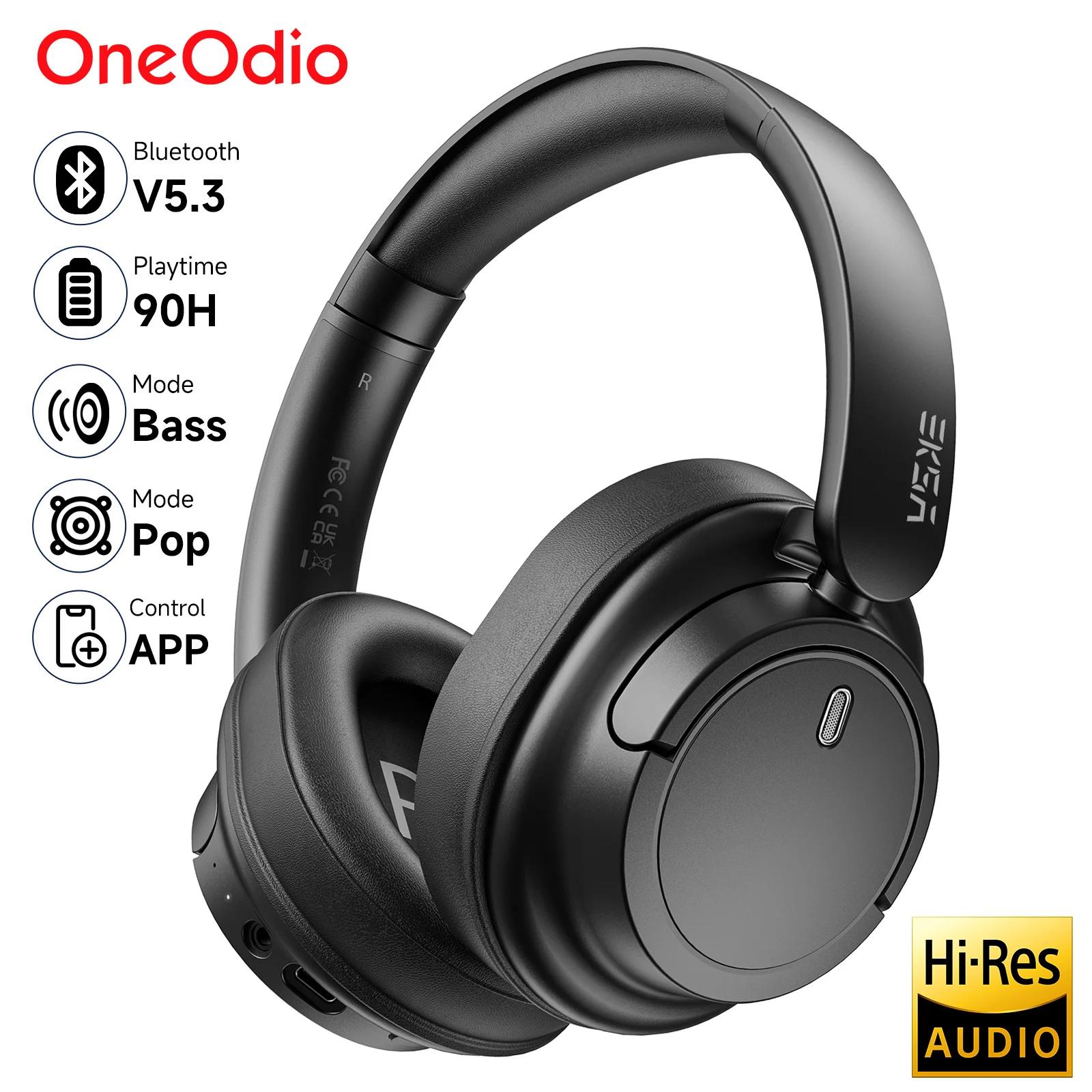 Oneodio EKSA V16 casque sans fil Bluetooth 5.3 sur l'oreille casque avec micro Mode basse/Pop hi-res