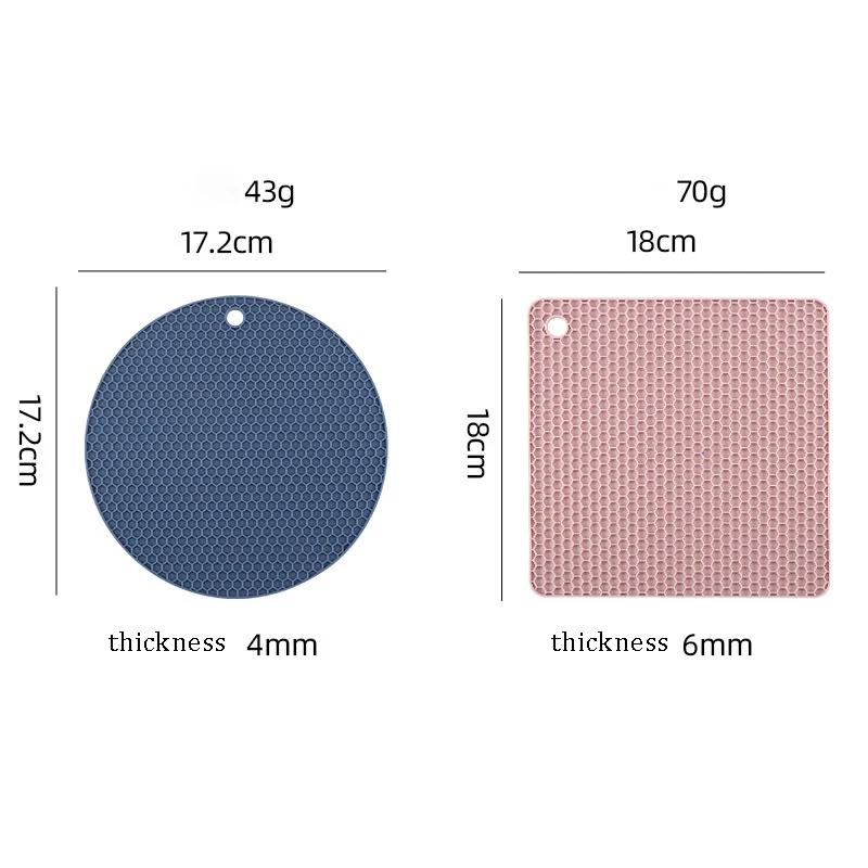 Tapis en Silicone multifonction résistant à la chaleur, 2/4 pièces, sous-verres pour tasses de boiss