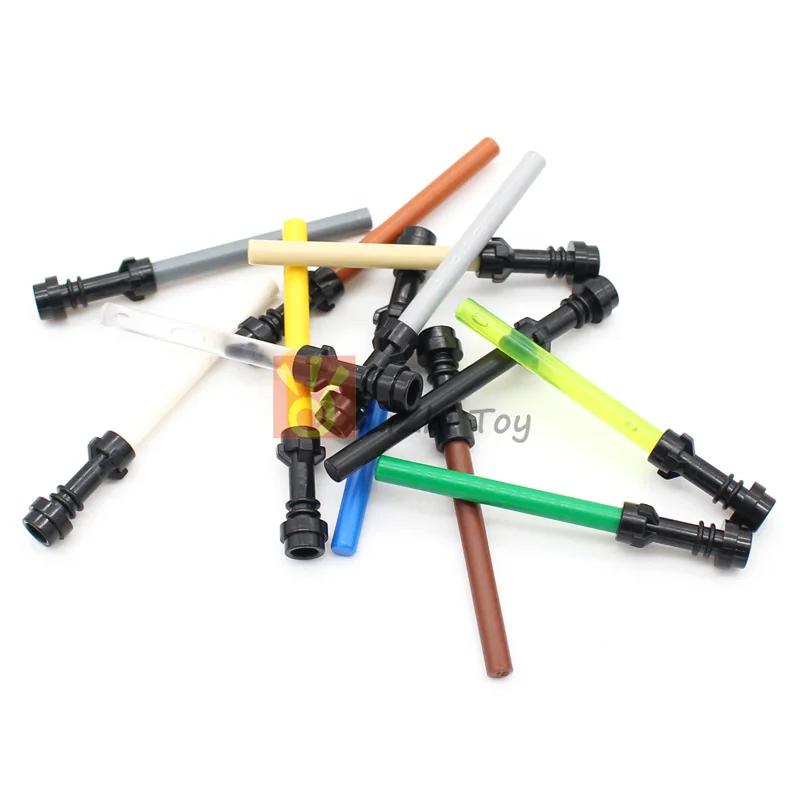 Blocs de construction MOC 30374 Bar 4L, 50 pièces, lame de sabre laser, baguette, briques classiques