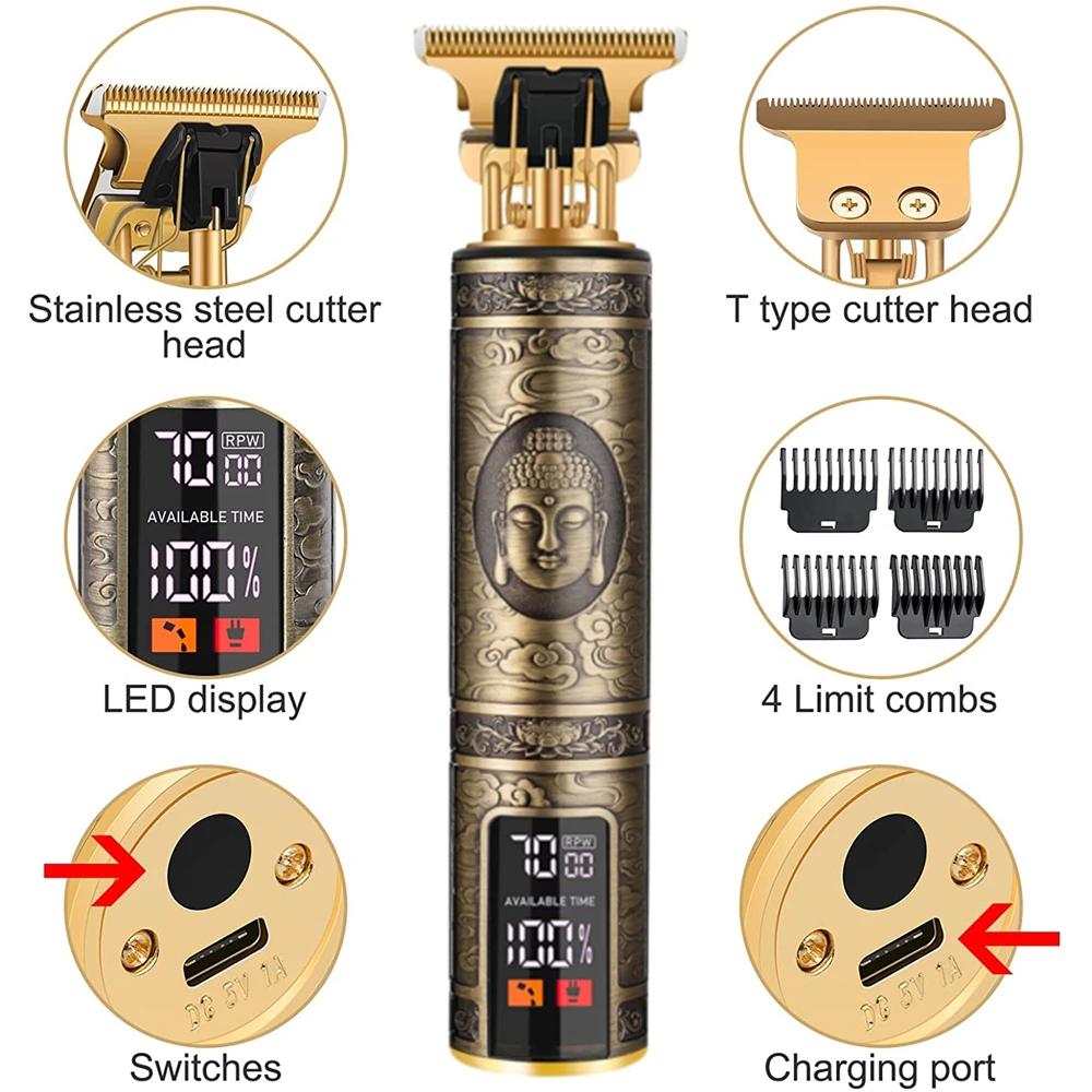 Tondeuse à cheveux électrique T9 pour femmes tondeuse homme professionnelle appareil de coiffure pou