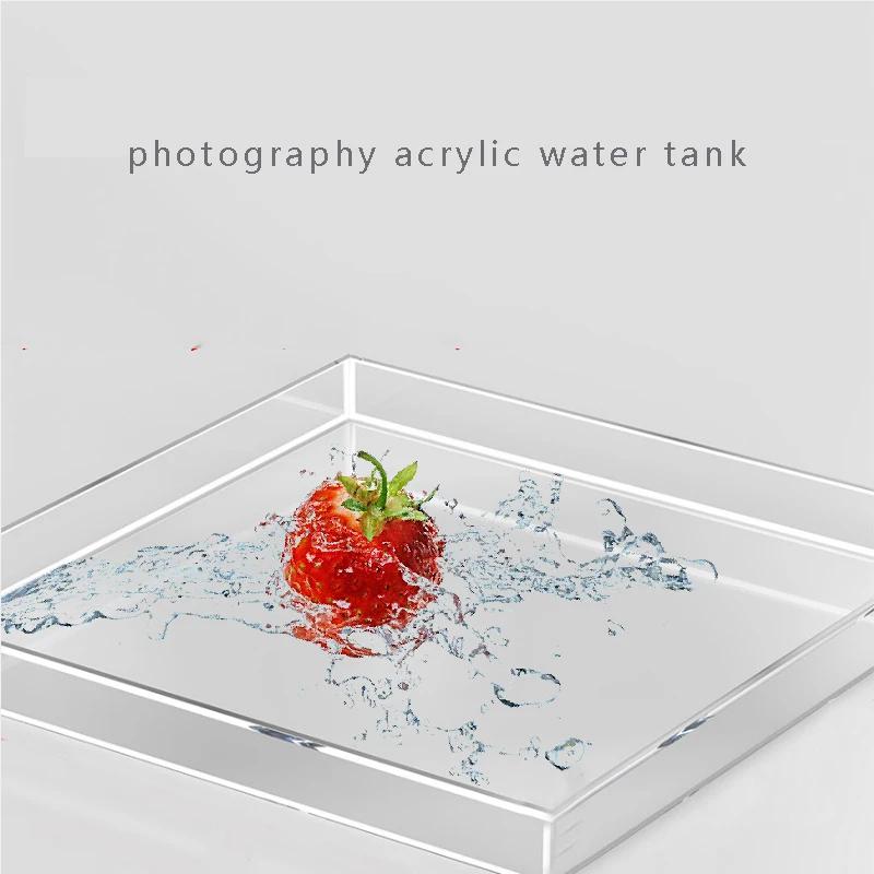Réservoir d'eau en acrylique Transparent, évier peu profond, Kit de Studio Photo, accessoires de pri