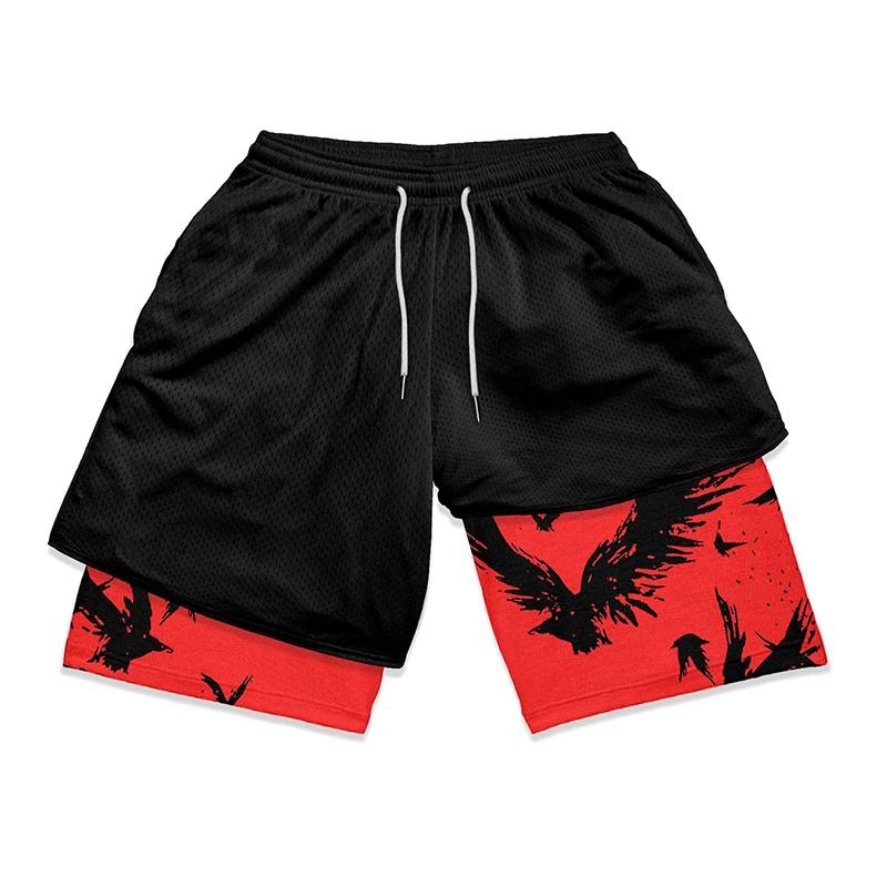 MINN-Short de Course Respirant et Décontracté pour Homme, vaccage Rapide, Gym, 202 létique, Été, Ani