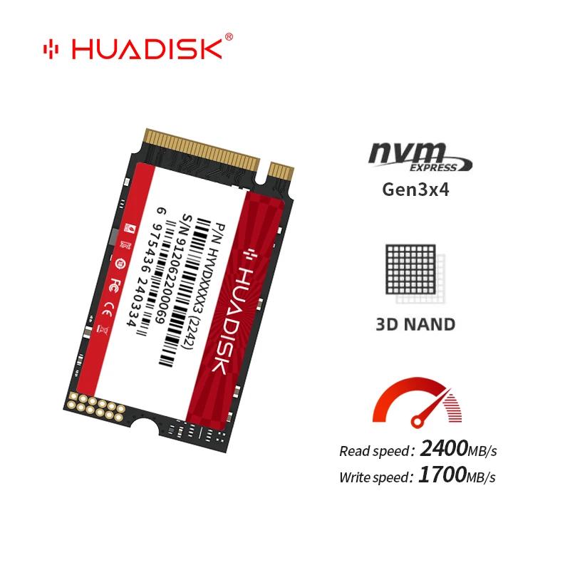 HUADISK M 2 NVMe SSD 512GB 256gb 128GB M.2 2242 Nvme PCIe 2242 SSD 1 to disque SSD interne pour Oran