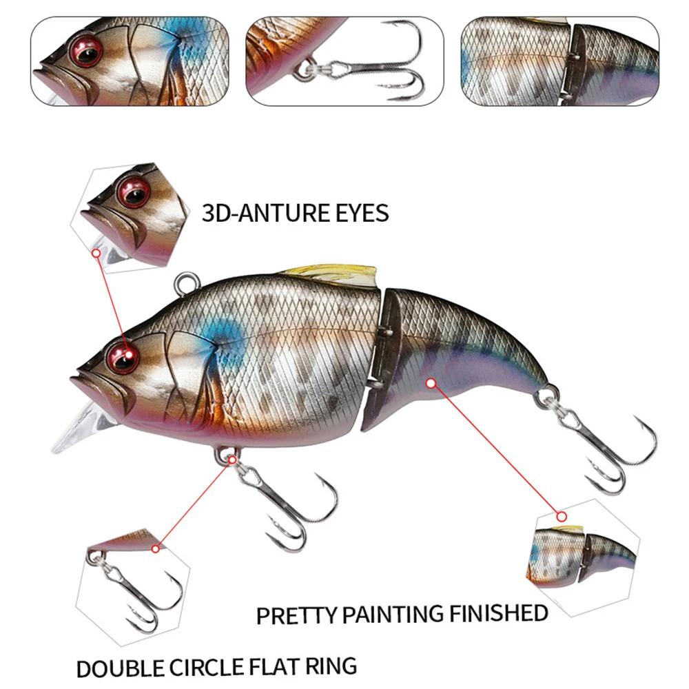 7.1 cm 9.7g leurres de pêche flottant Swimbait Wobbler artificiel dur appât Joint appât prédateur mé