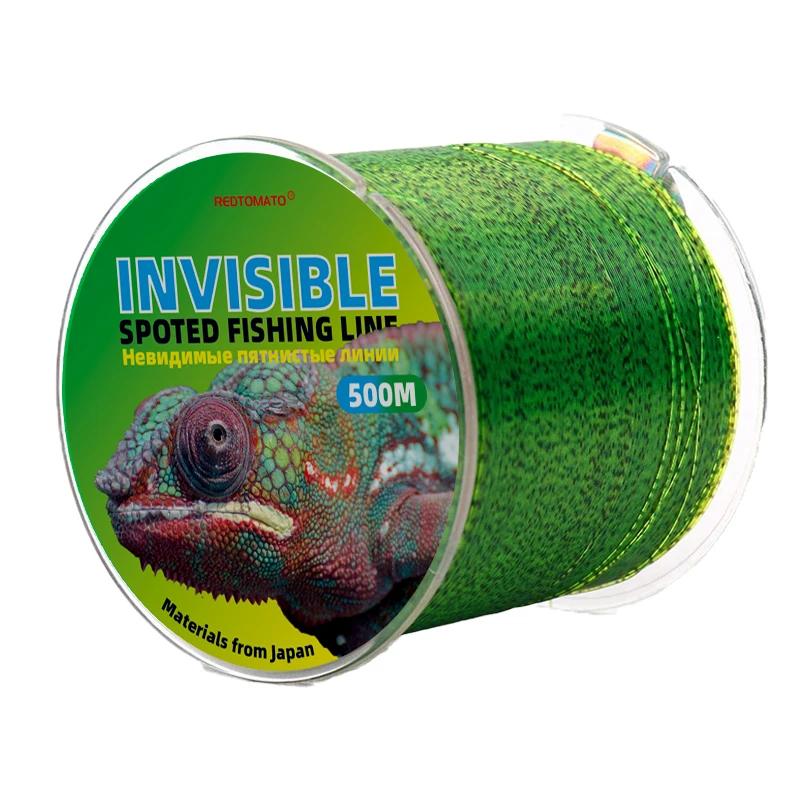 Ligne de pêche à la carpe Invisible Super forte de 500m ligne de pêche Monofilament ligne de pêche t