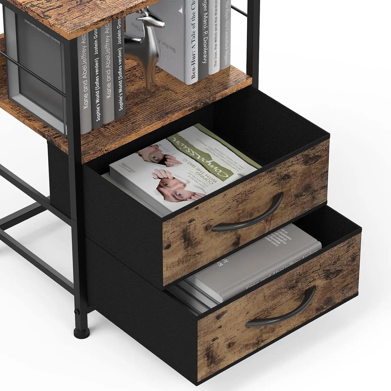 Table de chevet avec tissu, tables de nuit de proximité, table d'appoint de chambre à coucher, étagè