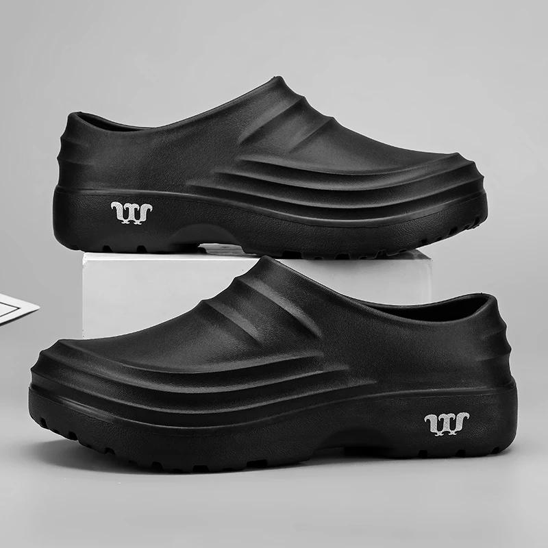 Chaussures de chef antidérapantes été - Résistantes à l'huile, pantoufles sport décontractées