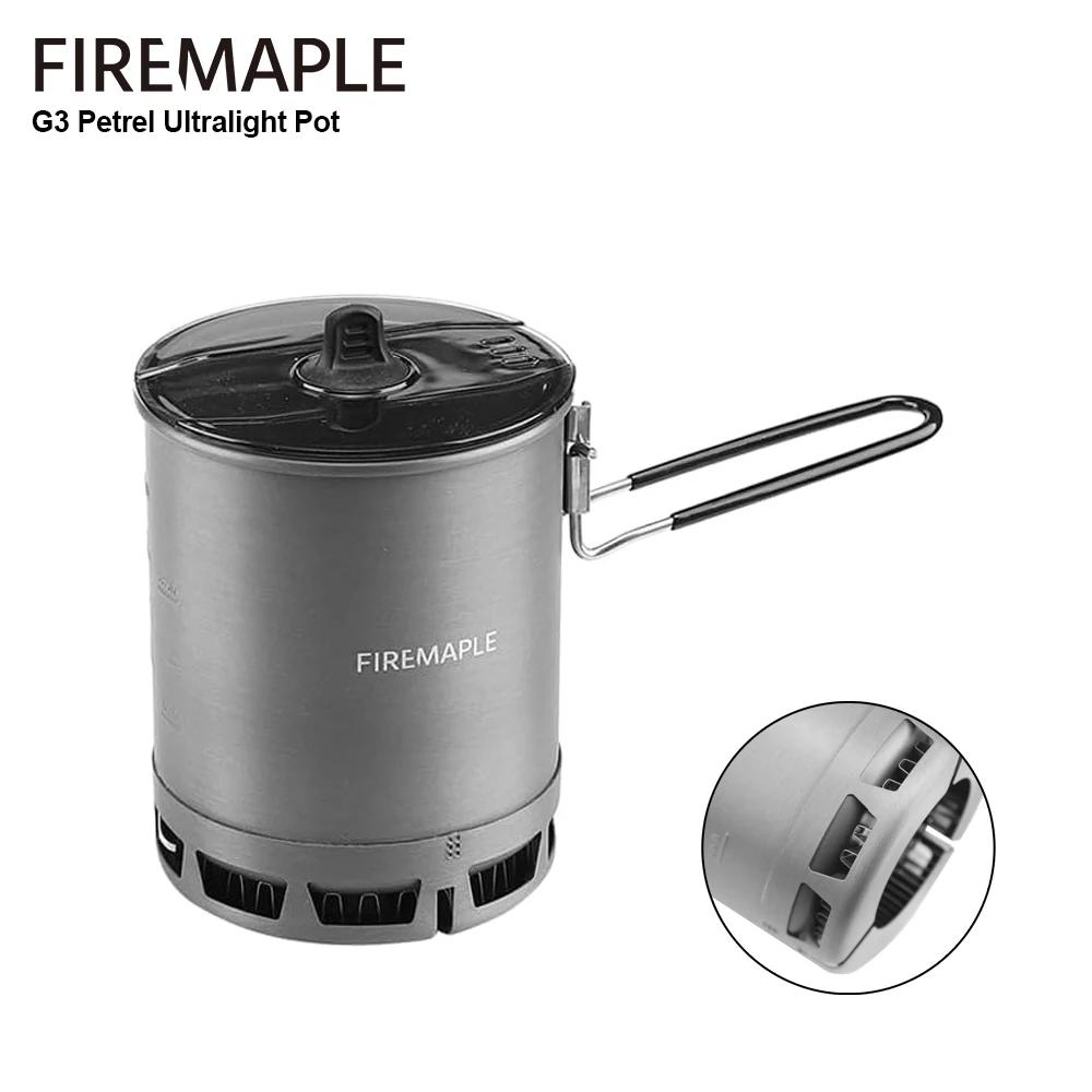 Pot ultraléger en forme d'érable de feu G3 Petrel, 600ml, léger, pour l'extérieur, échangeur de chal