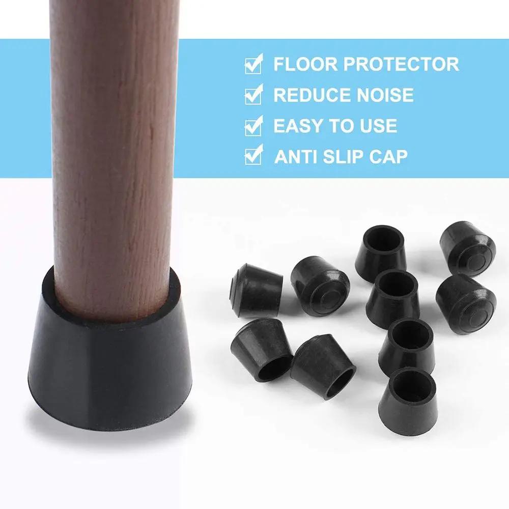 Coussinets ronds anti-aldes pour meubles, couvre-pieds, capuchons de chaise, protecteurs de sol, 10