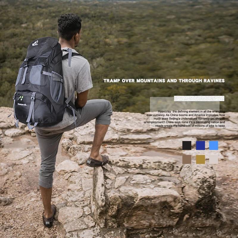 50L sac à dos en plein air randonnée MenTrekking Camping sac à dos femmes cyclisme voyage sacs à dos