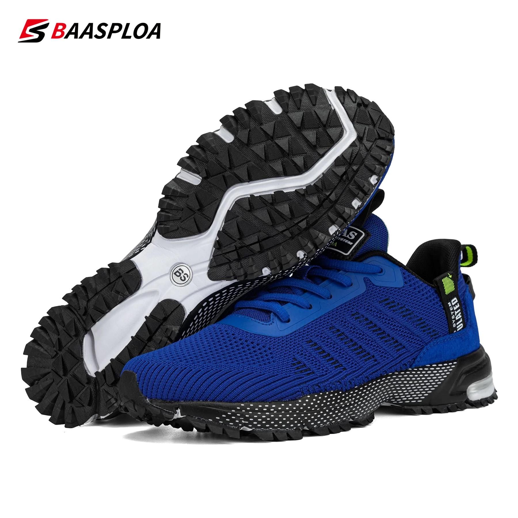Baasploa chaussures de course pour hommes baskets légères homme concepteur maille Sneaker à lacets m