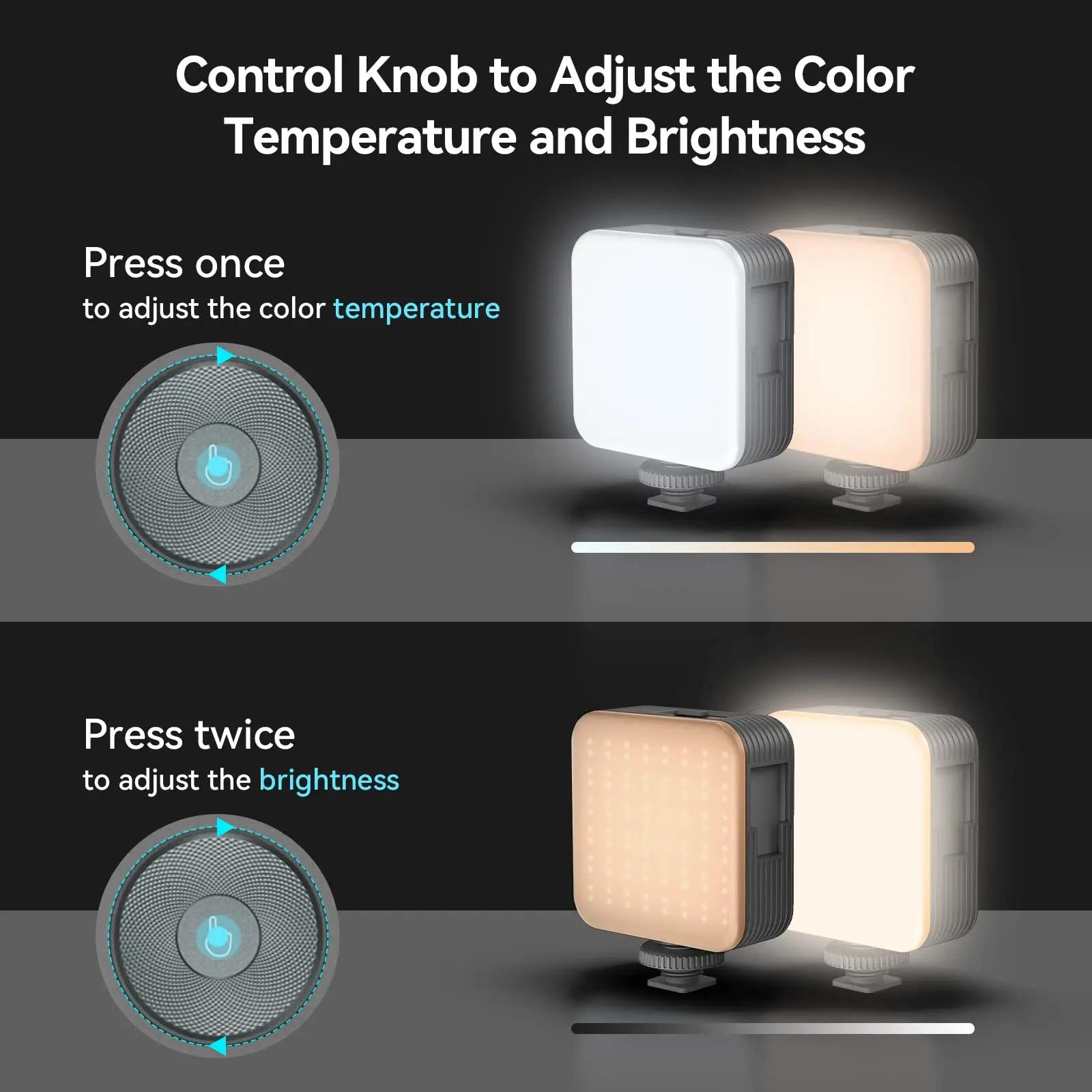 SmallRig P96 LED lumière vidéo Mini LED caméra lumières 2200 mAh 6500 k Zoom Photo vidéo éclairage p