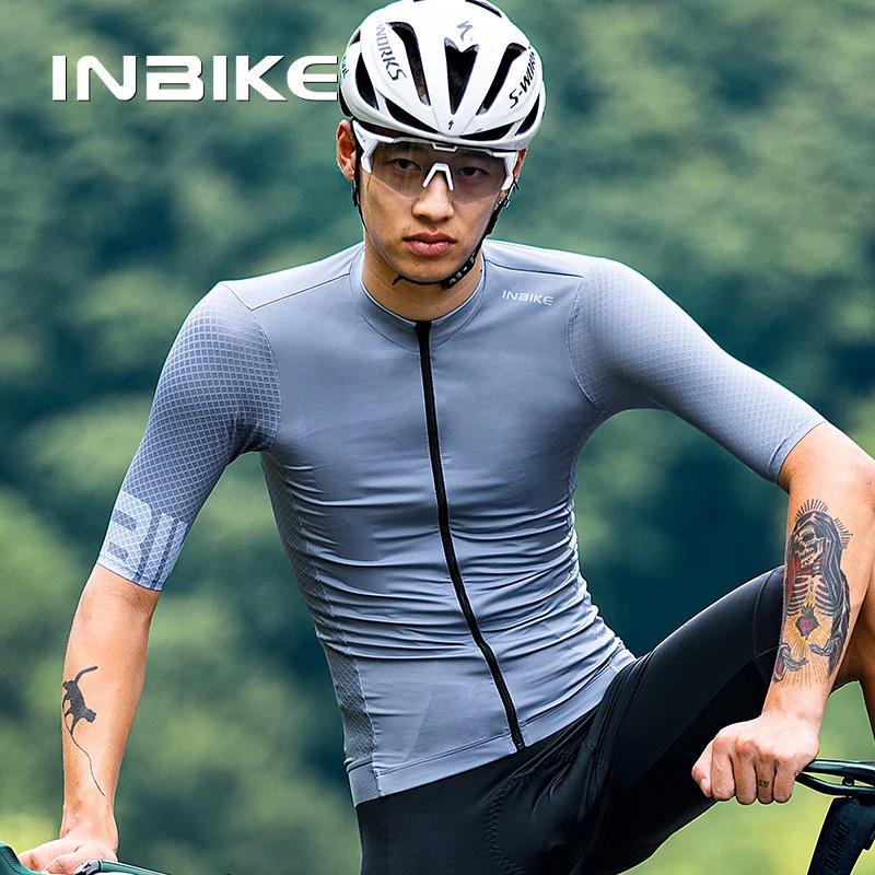 INBIKE maillot de vélo à manches courtes homme été maillot de cyclisme sur route vêtements pour homm