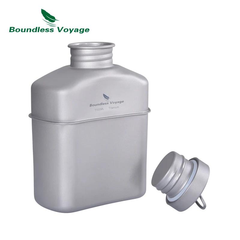 Bouteille titane militaire camping randonnée 1100ml pot 750ml bol 400ml ustensiles cuisine outdoor