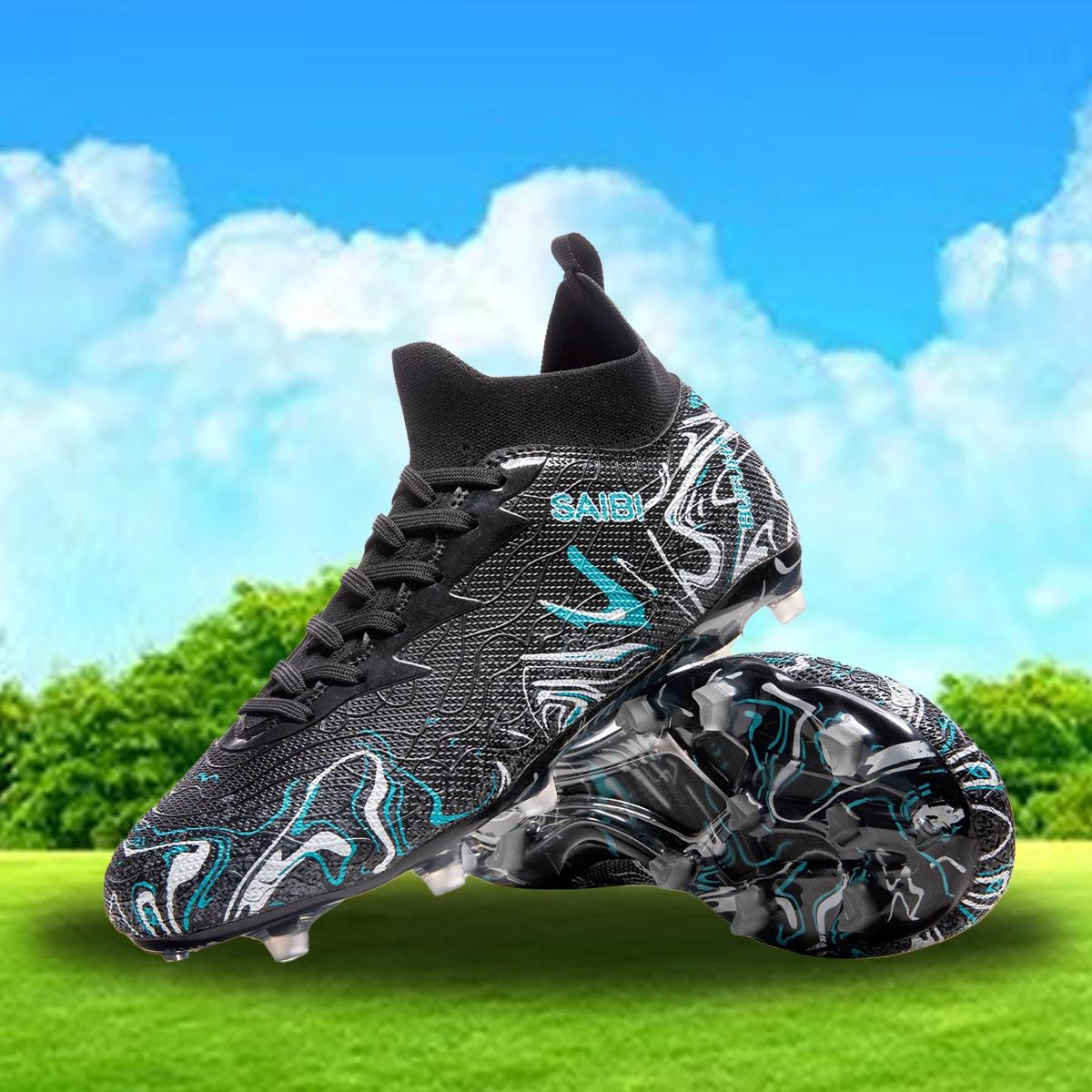 Chaussures de football baskets chuteira society chaussures de football au-dessus de la cheville mais
