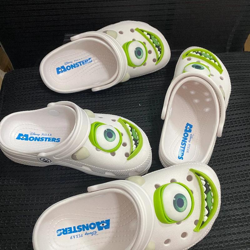 Sandales antidérapantes d'été pour enfants, pantoufles à trous respirantes, chaussures de plage déco
