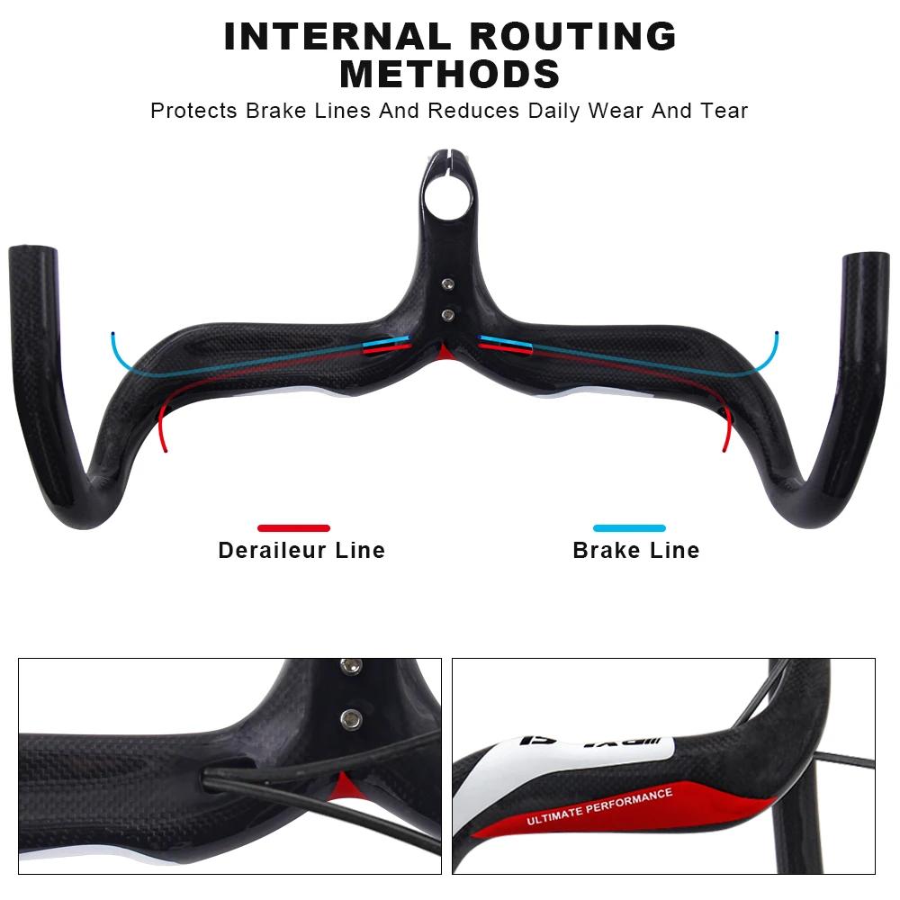 Guidon de route en carbone intégré RXL SL avec tige 28.6, pièces de vélo pour adultes, barres de poi