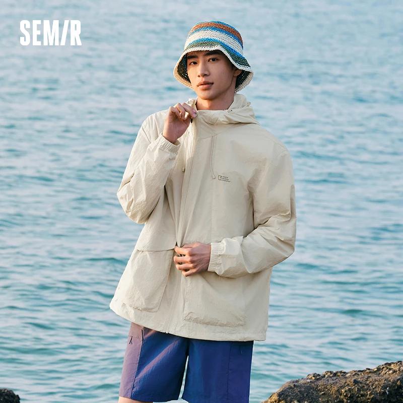 Veste UV Homme Semir 2026 à Capuche Coupe Ample Sensation Fraîche Style Couple Décontracté Tendance