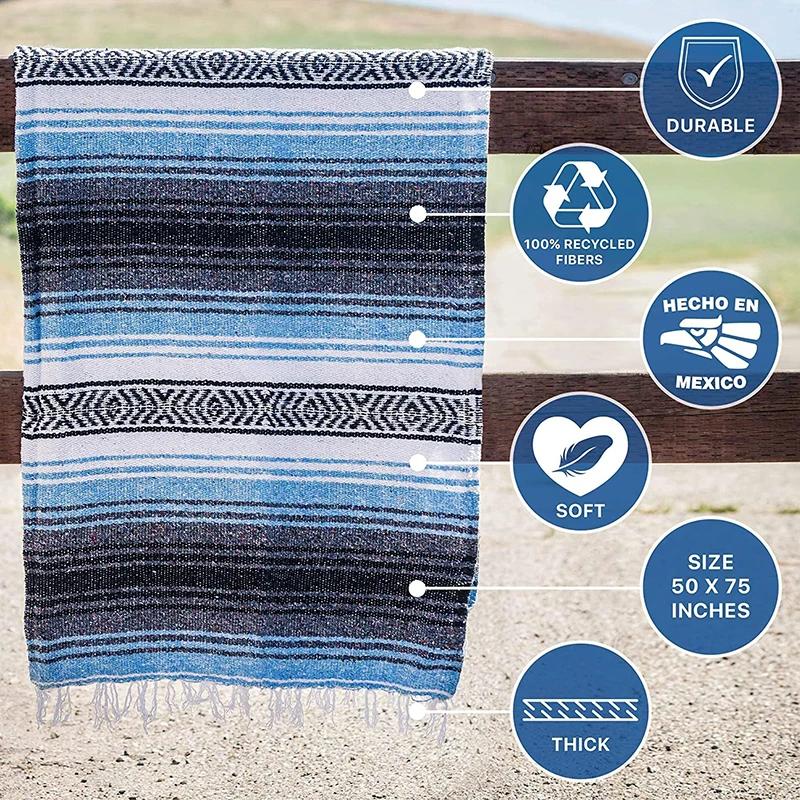 130*170 couverture de Yoga mexicaine imprimer serviette de Yoga couvertures de Pilates tapis de Camp