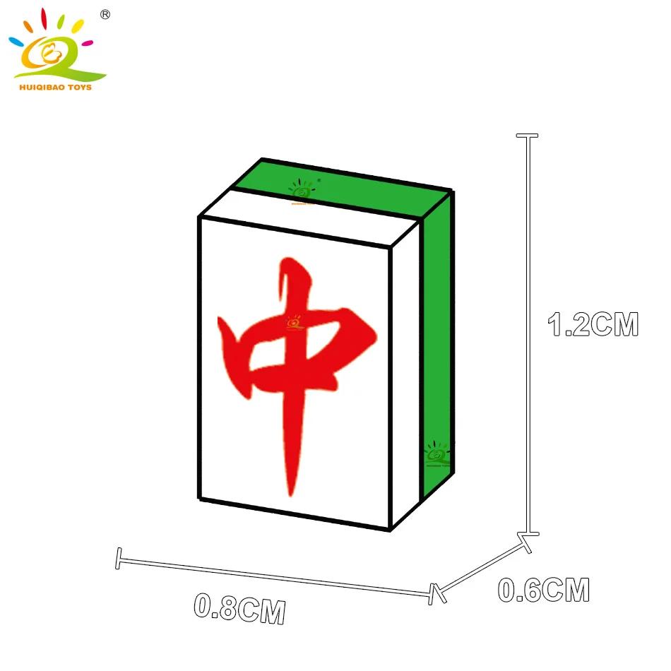 HUIQIBAO-Mini décennie s de Construction MOC Mahjong pour Enfant, Jeu de Société, 292 Pièces