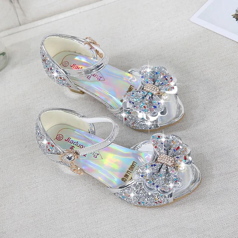5 couleurs enfants princesse sandales enfants filles chaussures de mariage talons hauts chaussures h