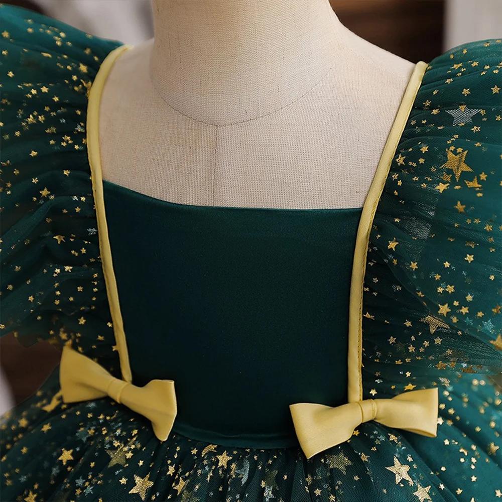 Robe de princesse Mickey Minnie Mouse pour filles, Tutu à paillettes, étoile, à volants, nœud, robe