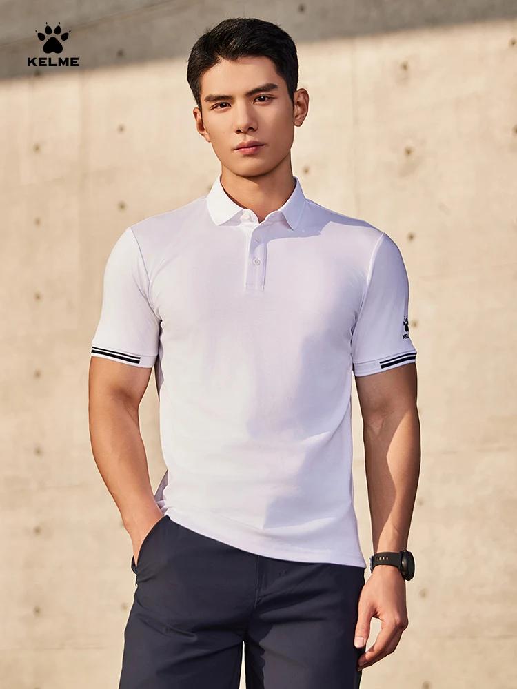 Kelme – Polo confortable pour hommes, T-shirt à revers, pour Sports de plein air, respirant, manches