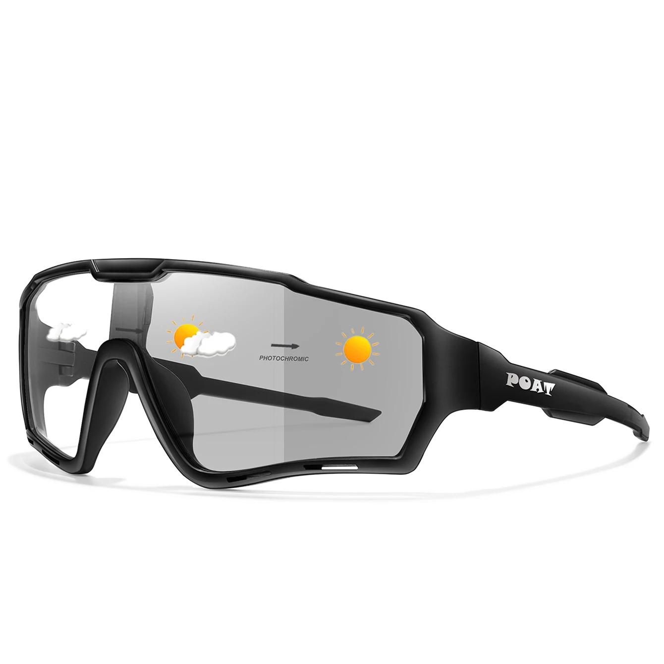 POAT tout nouveau Style lunettes de soleil photochromiques sport hommes femmes vtt vélo lunettes de