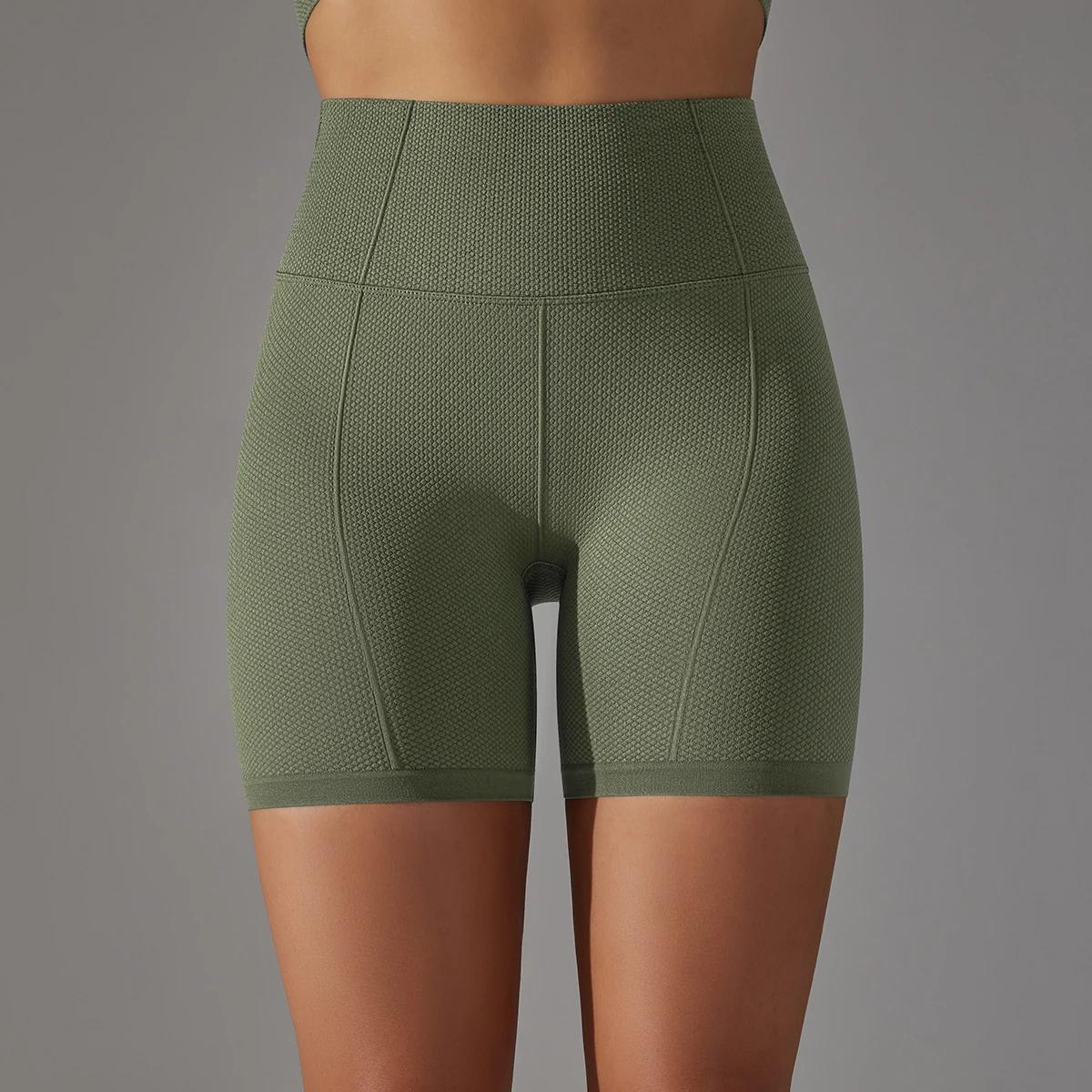 Short de sport pour femmes, short de Yoga, sans couture, pour course à pied, cyclisme, Leggings de s