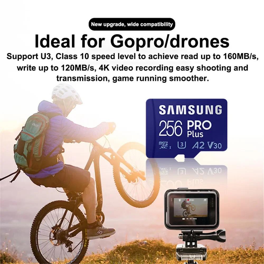 SAMSUNG carte Micro SD PRO Plus cartes mémoire d'origine 512GB 256GB 128GB pour Nintendo Switch Stea