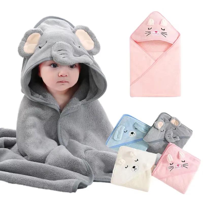 Serviettes de bain pour bébé, dessin animé, douce, à capuche, pour nouveau-né, couverture, mignon, p